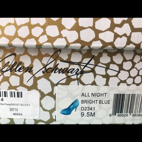 🦋NWT ABS Allen Schwartz All Night Blue Heel - Picture 5 of 5